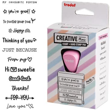 Trodat Creative Mini Stempelsæt - Kind messages