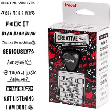 Trodat Creative Mini Stempelsæt - Mean sayings
