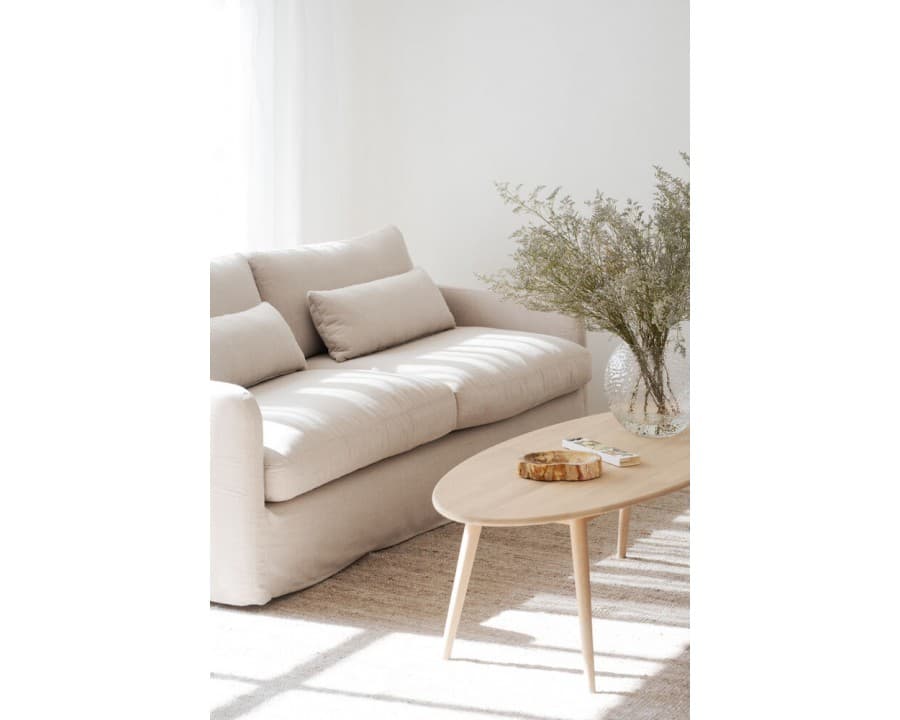 Tompkins sofabord, hvidpigmenteret eg, 2 str. - Rowico Home - Borde Senior