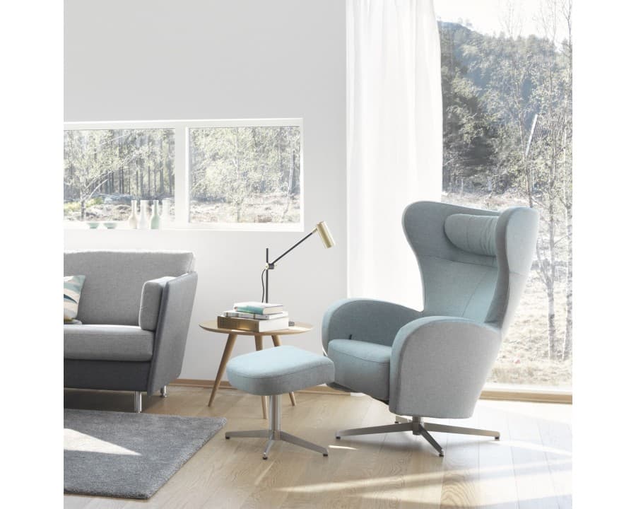 Brunstad Amanda Lænestol med drejestol tekstil Alfa Naturel - Brunstad AS - Produkter Senior