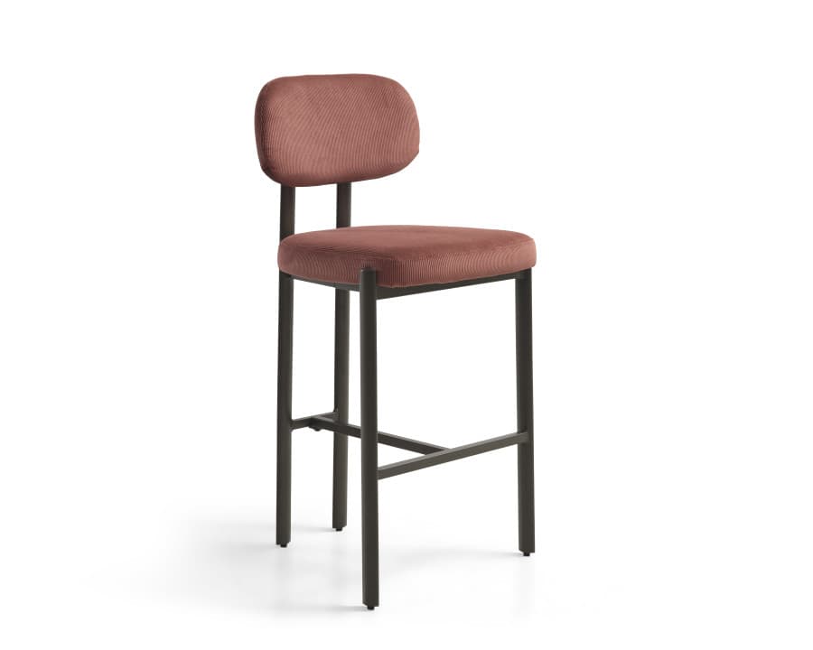 Luna counter stol med ryglæn- elegant komfort i moderne design - LEXPO Living - Barstole Senior