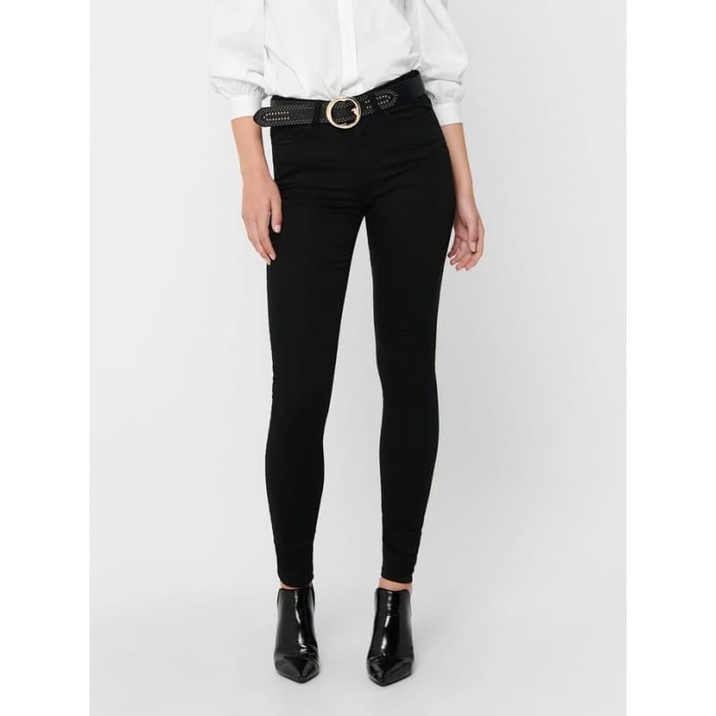 Jdy Lara High Waist Skinny Buks - Black Sort S/32