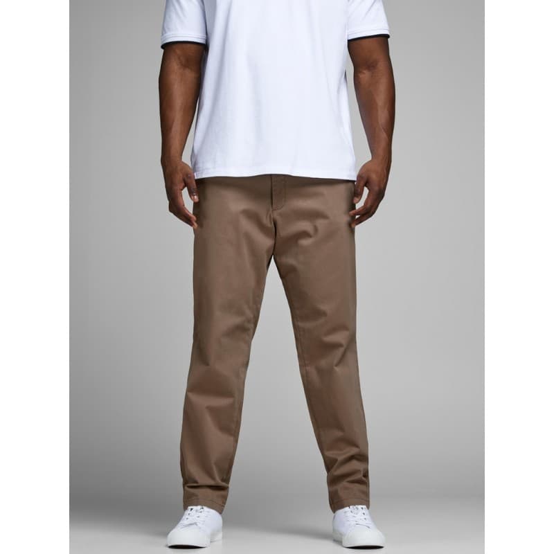Jack & Jones Plus Size Marco Bowie Stretch Chinos - Beige Beige 48/34