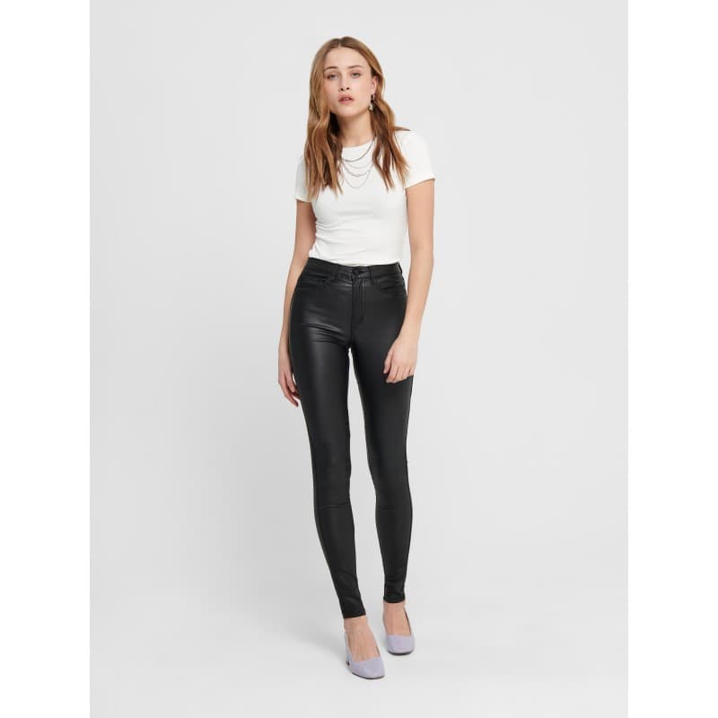 Only Royal Hw Coated Pants Sort Xs/32