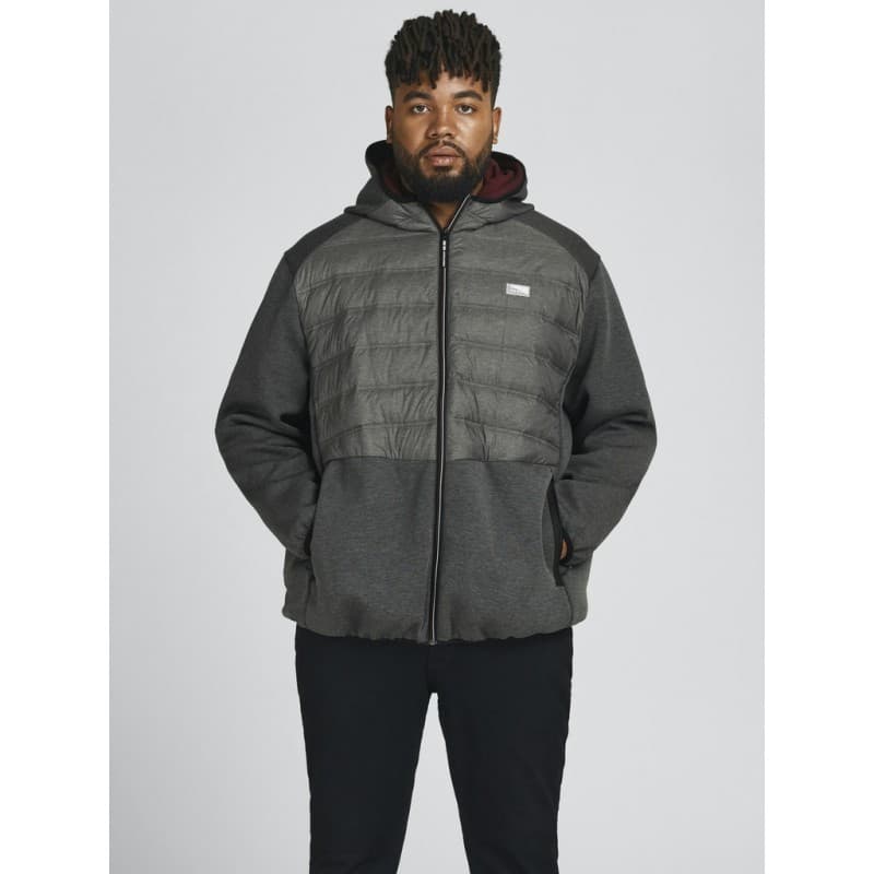 Jack & Jones Plus Toby Hybrid Jakke - Sort Sort 3xl