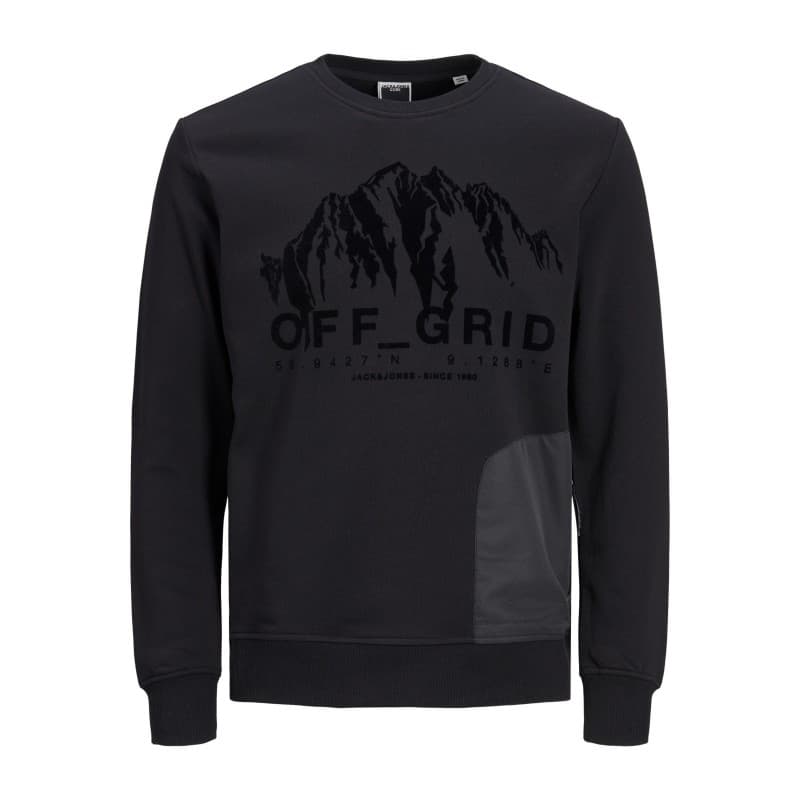 Jack & Jones Jr. Coal Sweatshirt - Sort Sort 164