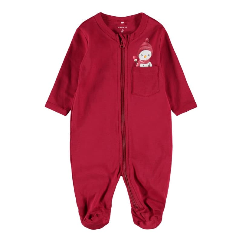 Name It Baby Natdragt Med Julemotiv - Jester Red 62 Jester Red