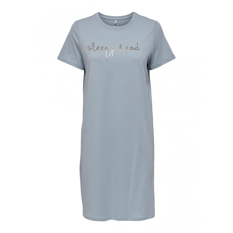 Only Emelie S/s Natkjole - Blue Fog S Blue Fog