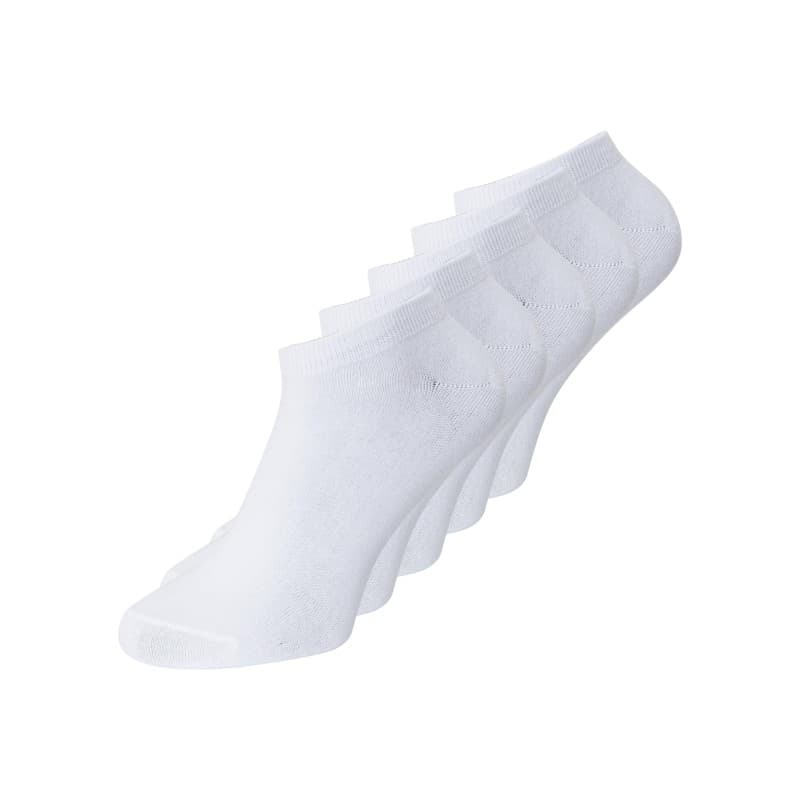 Jack & Jones Dongo 5-pak Ankelstrømper - Hvid One Size Hvid