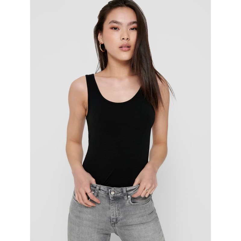 Only Live Love Basis Tanktop  - Sort S Sort