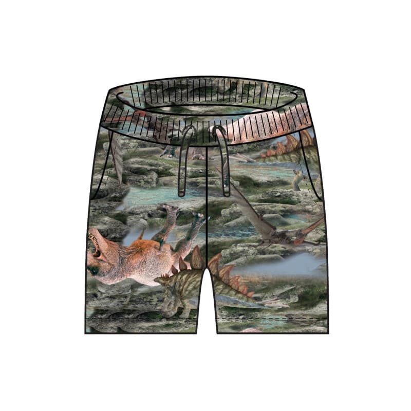 Name It Mini Hino Dinosauer Sweat Shorts - Thyme 110 Thyme