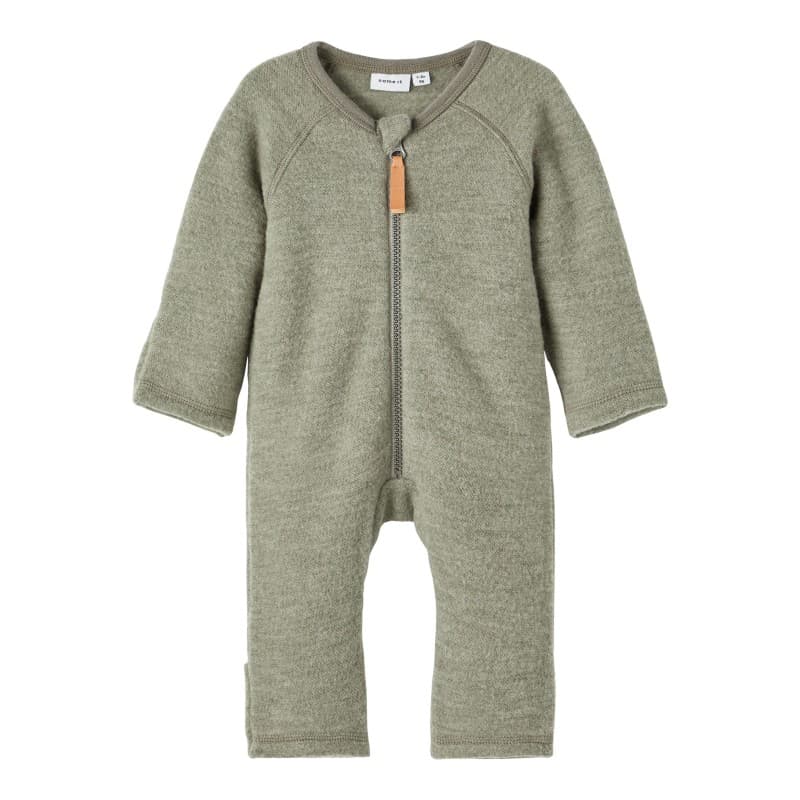 Name It Baby Mino Uld L/s Heldragt - Vetiver 86 Vetiver