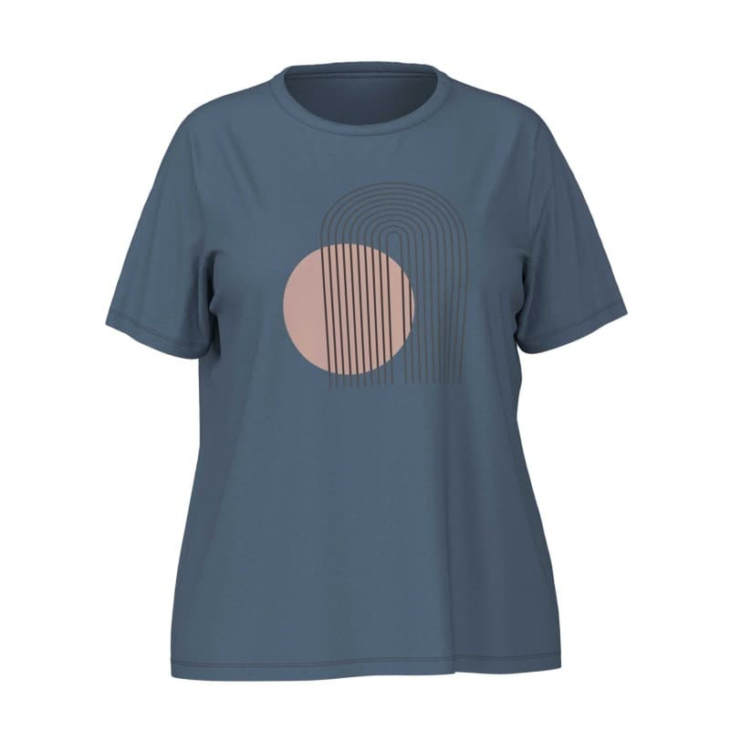 Only Carmakoma T-shirt Med Grafisk Print - Blue Mirage M-46/48 Blue Mirage