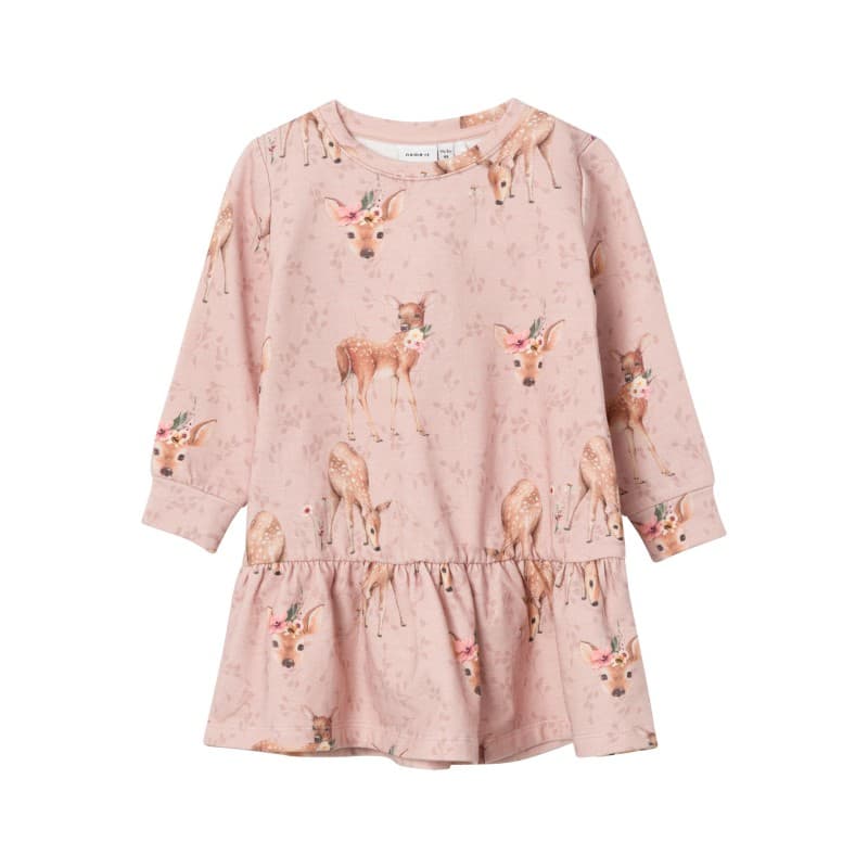 Name It Mini Bambi Sweat Kjole - Rose Smoke 86 Rose Smoke