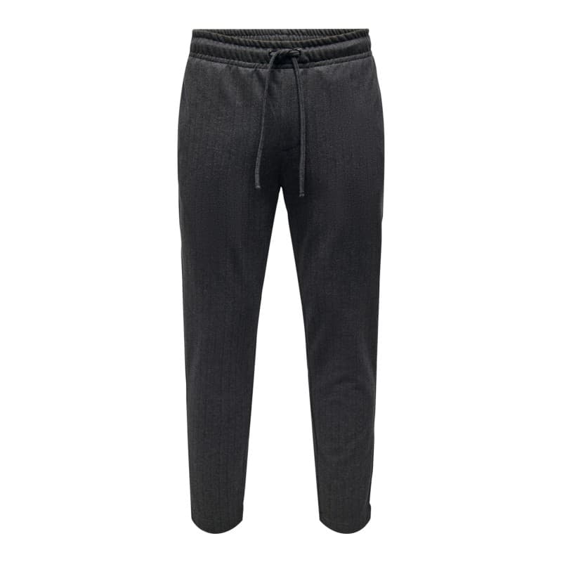 Only & Sons Anton Pinstripe Bukser - Sort M Sort
