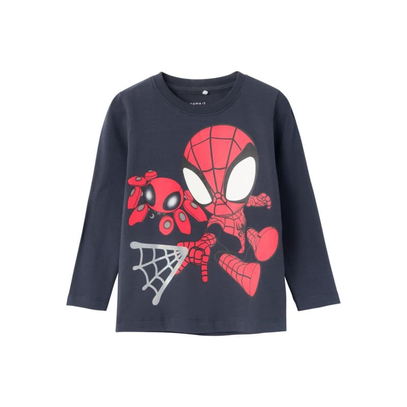 Name It Mini Domi Spidey Bluse - India Ink 98 India Ink