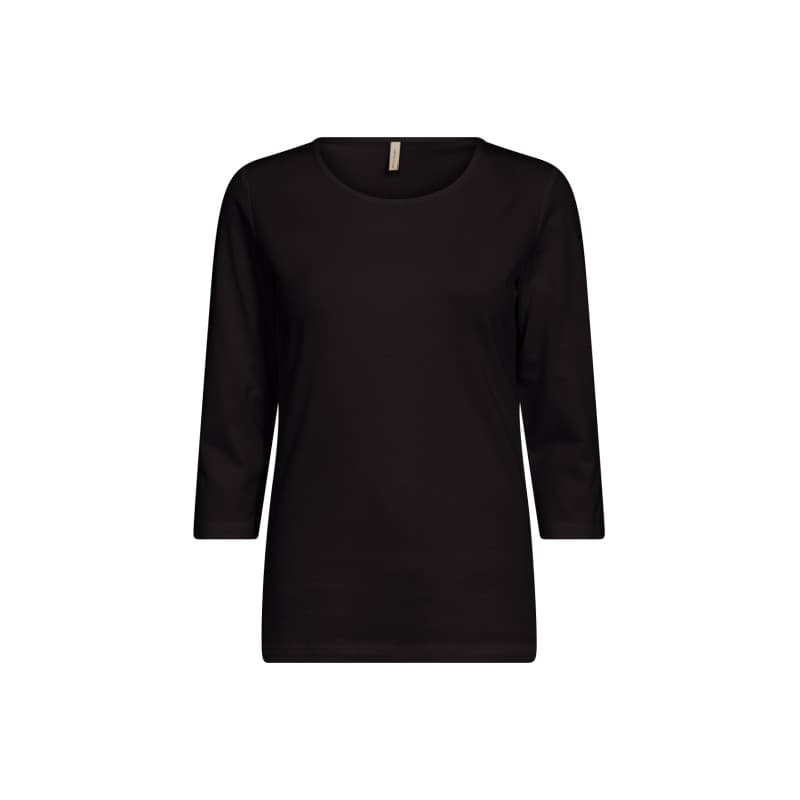 Soyaconcept Basis 3/4 T-shirt - Sort M Sort