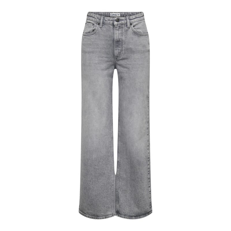 Only Juicy Hw Brede Jeans - Medium Grey Denim 31/30 Medium Grey Denim