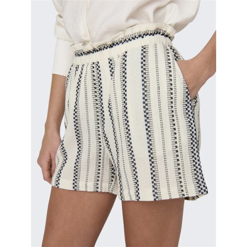 Jdy Theis Jacquard Shorts - Tapioca Xxl Tapioca