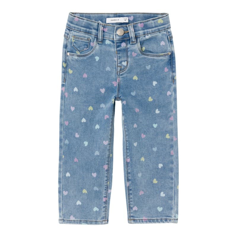 Name It Mini Bella Mom Shaped Jeans - Medium Blue Denim 98 Medium Blue Denim