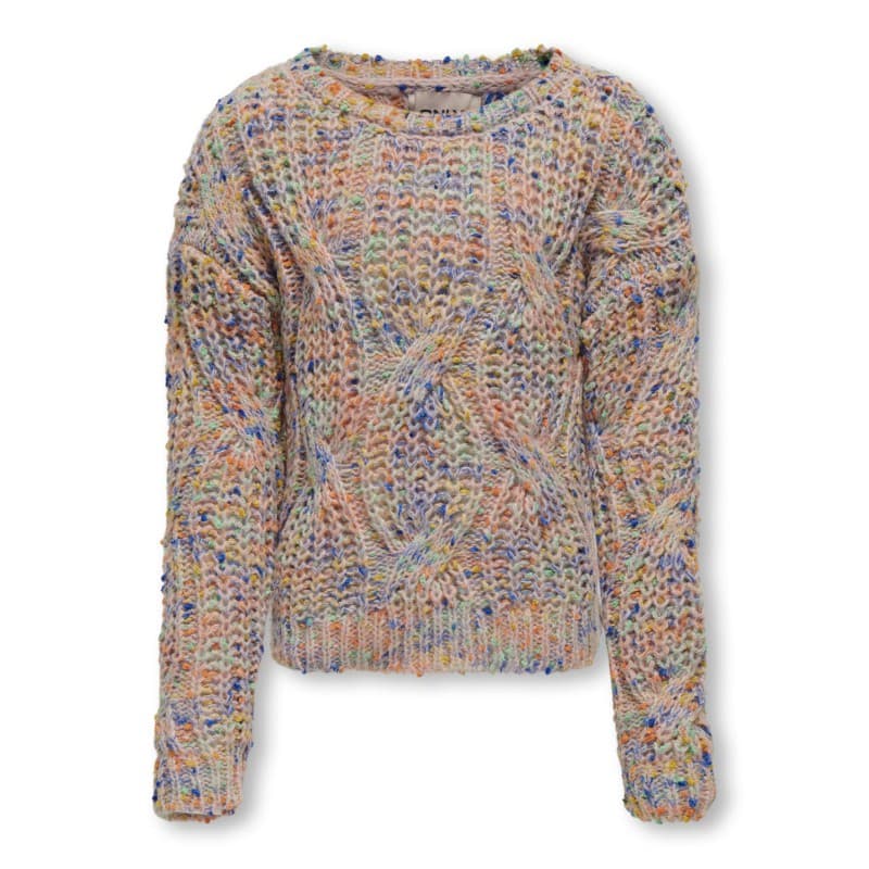Kids Only Luca L/s O-hals Strik - Rose Smoke 134/140 Rose Smoke