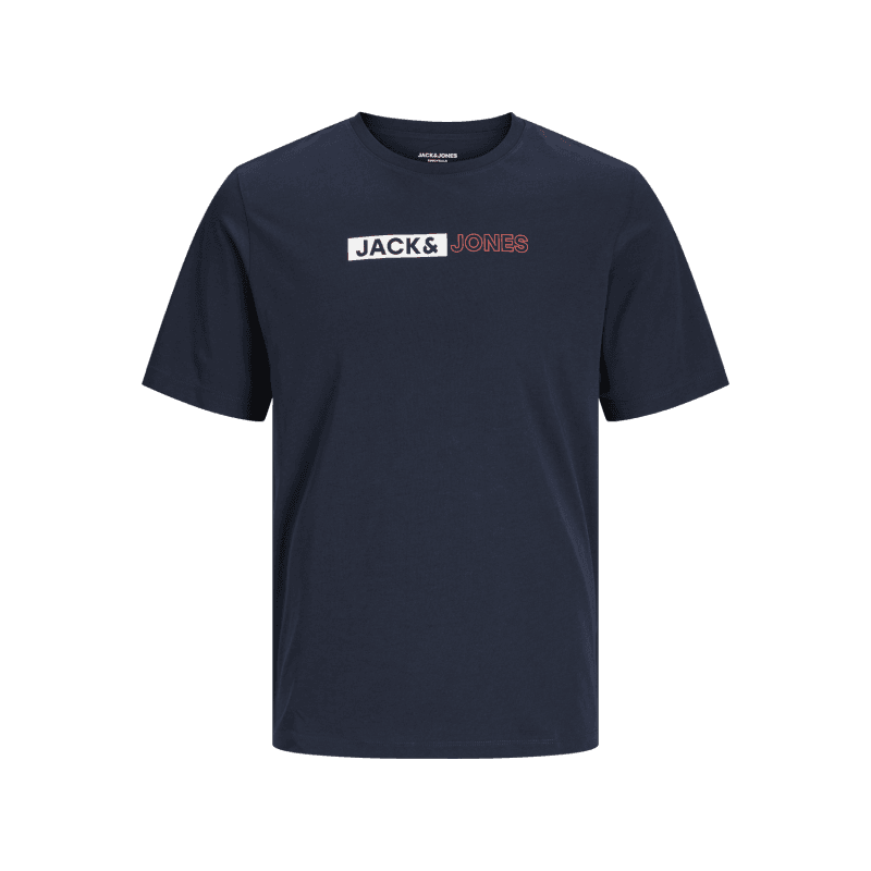 Jack & Jones Plus Ecorp Logo T-shirt - Navy Blazer Navy Blazer Eu7xl Us5xl