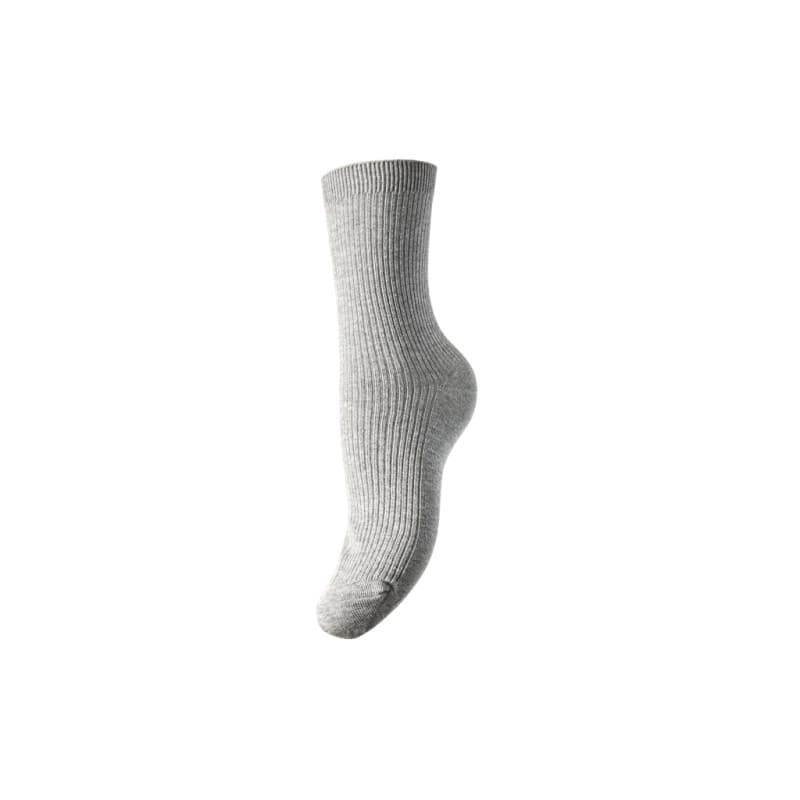 Pieces Marta Strømper - Light Grey Melange One Size Light Grey Melange