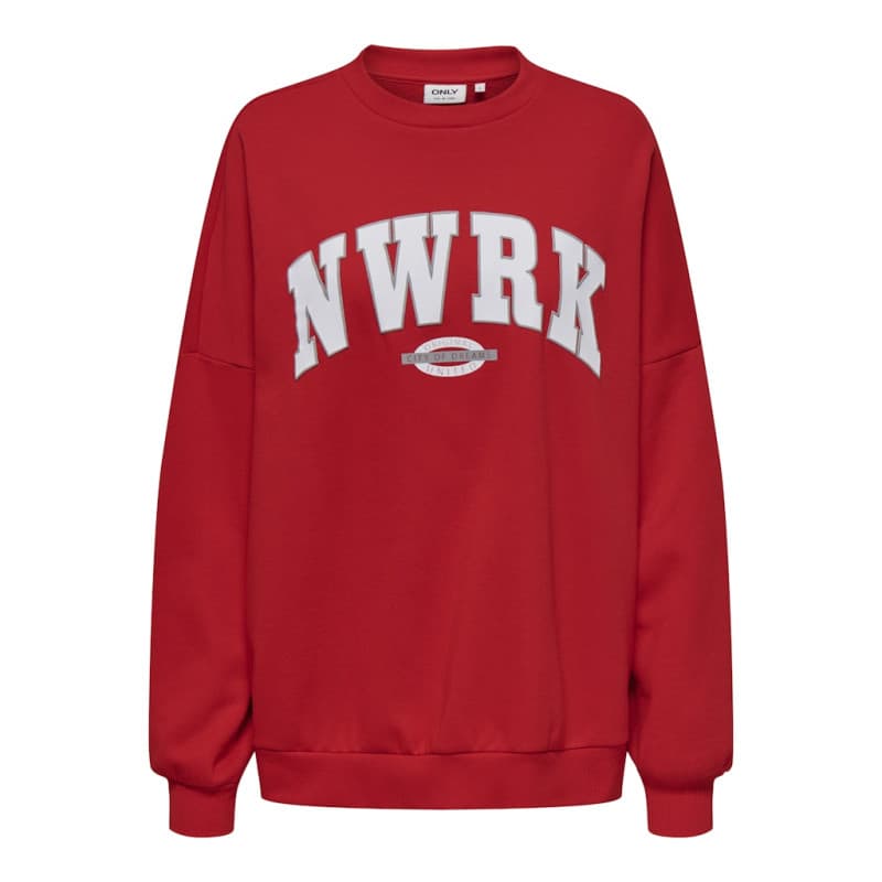 Only Deborah L/s Club Sweatshirt - Mars Red Xs Mars Red