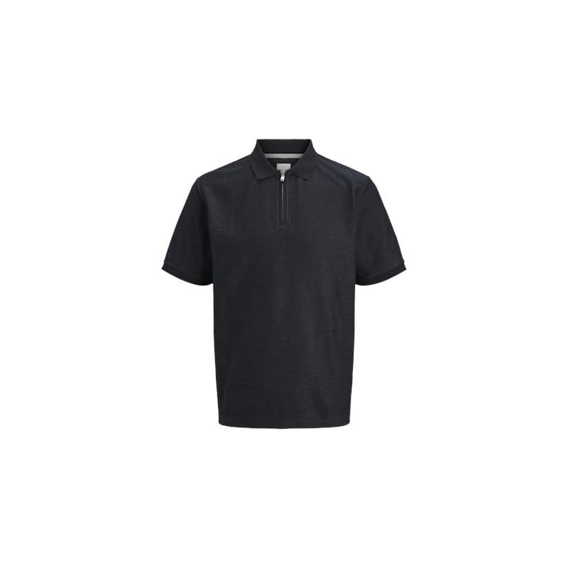Jack & Jones Plus Zip Polo - India Ink 6xl India Ink