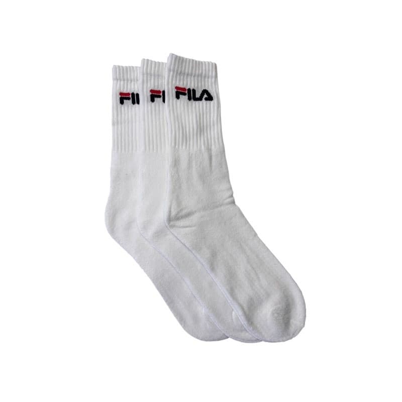 Fila Calza 3-pak Tennis Sokker - Hvid Hvid 43-46