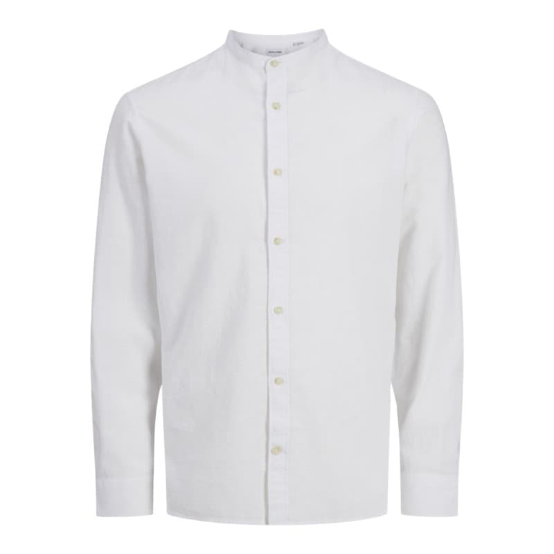 Jack & Jones Essentials Summer Band Hør Skjorte - Hvid Hvid 2xl