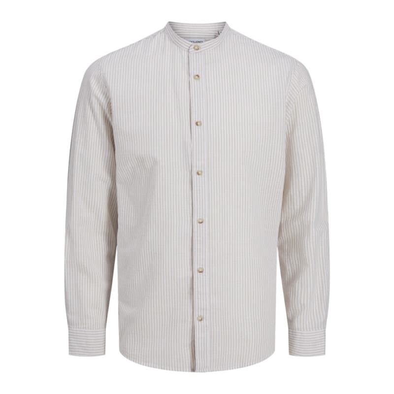 Jack & Jones Essentials Summer Band Hør Skjorte - Oxford Tan S Oxford Tan