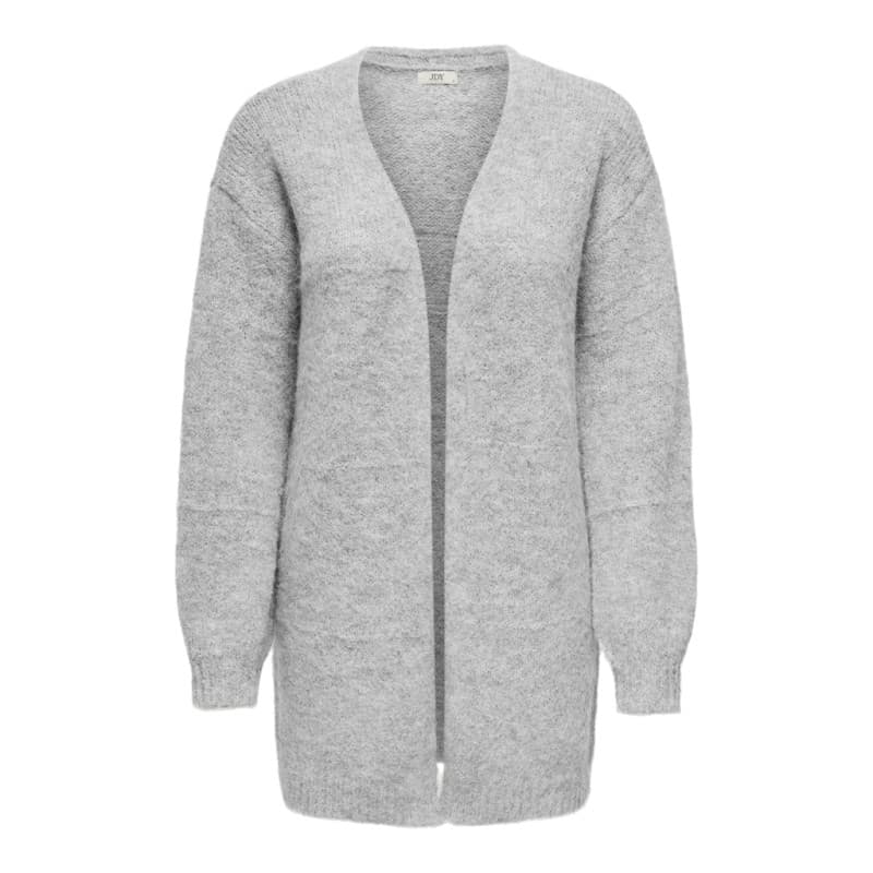 Jdy Zoey Strik Cardigan - Light Grey Melange 2xl Light Grey Melange