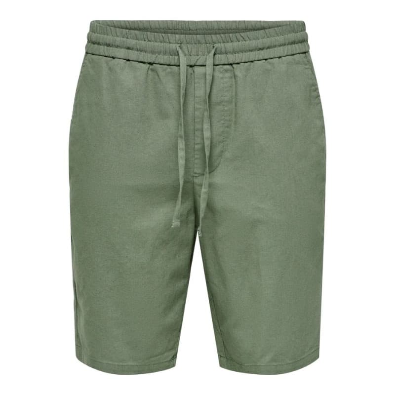 Only & Sons Linus Loose Hør Shorts - Sea Spray 2xl Sea Spray