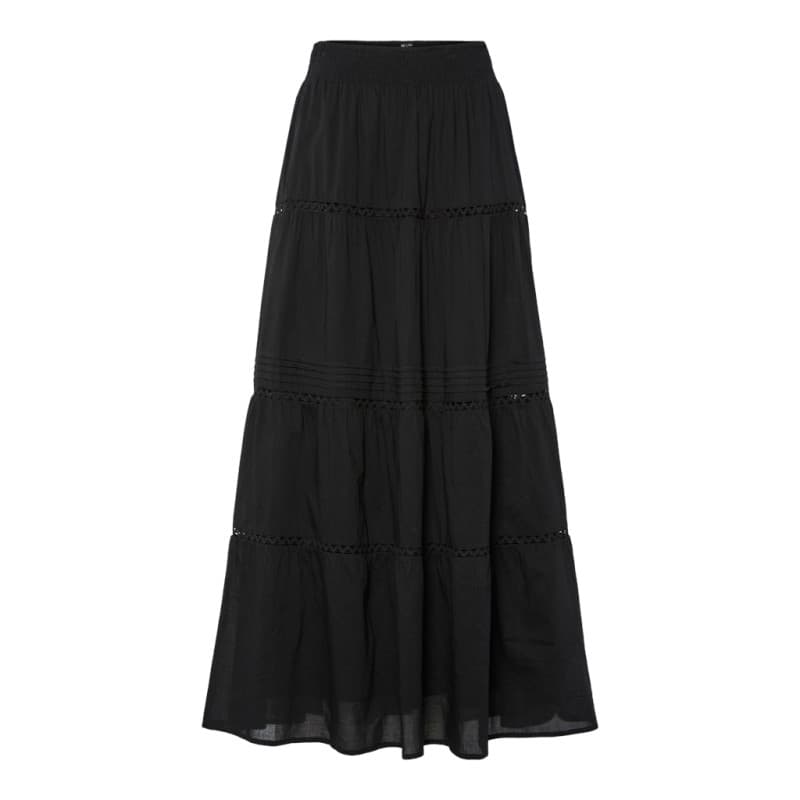 Pieces Astrid Maxi Nederdel - Sort L Sort