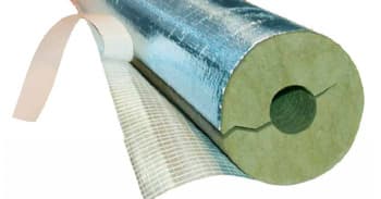 Rockwool 35x20mm rockw. aluskål m/tape
