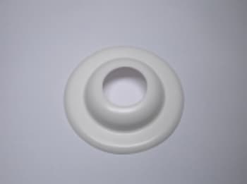 1/2 Plastbøsningskrave hvid
