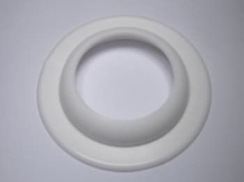 1.1/2 Plastbøsningskrave hvid