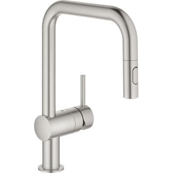 Grohe Minta, Etgrebsk�kkenbatteri, U-tud, Supersteel