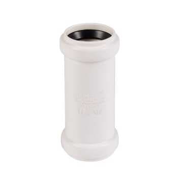 32 mm Dobbeltmuffe afløb hvid PP
