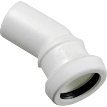 40 mm x 30Â° Bøjning afløb hvid PP