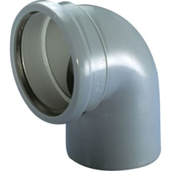 40 mm x 87,5Â° Bøjning afløb hvid PP
