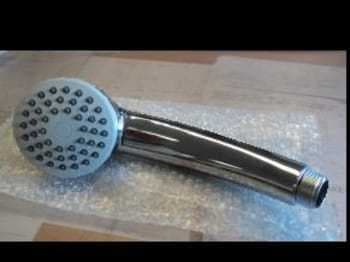 Power mono håndbruser krom med grå easy clean knupper