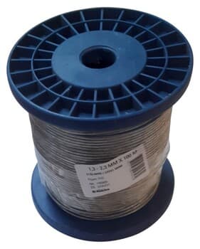 Stålwire med nylonoverflade 2,3mm - (100 mtr)