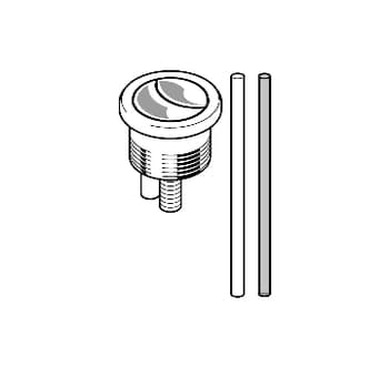 Geberit trykknap 3/6 liter til Euroform