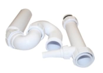 50 mm Vandl�s med slangestuds hvid Juvel