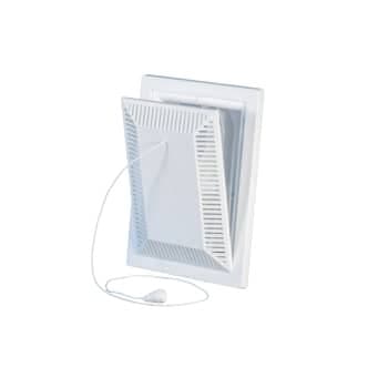 Dukadan Klapventil 100 x 150 mm med tvangsåbning, hvid, type 112