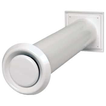 Dukadan Murventil komplet med insektnet �100 mm hvid, type 100