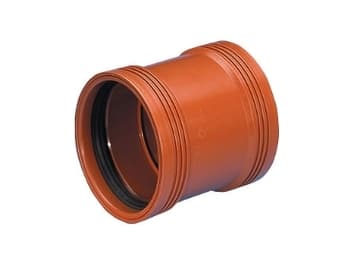 Wavin 110 mm PP-kloakdobbeltmuffe
