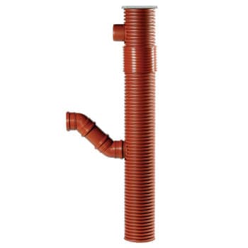 Uponor/Wirsbo Uponor 200 x 110 mm PP-tagnedl�bsbr�nd med vandl�s, uden b�jning